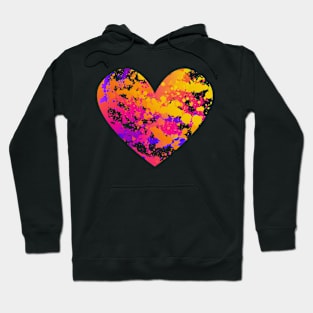 Splash Heart Valentines Hoodie